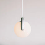 Aurea Linea Chandelier in Red and Silver Finish for Living Room