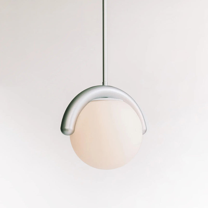 Aurea Linea Chandelier in Red and Silver Finish for Living Room