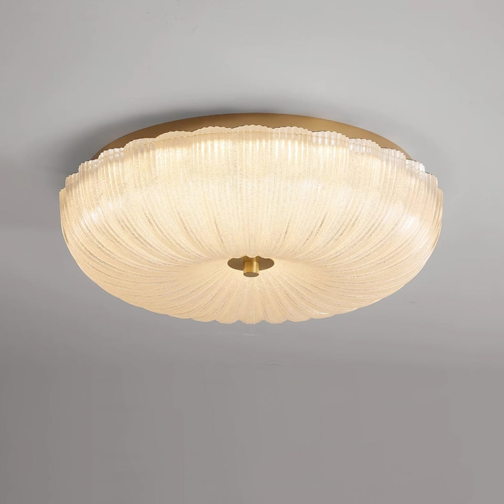 Lunara Ripple Glass Ceiling Light Two Diameters 20cm And 30cm