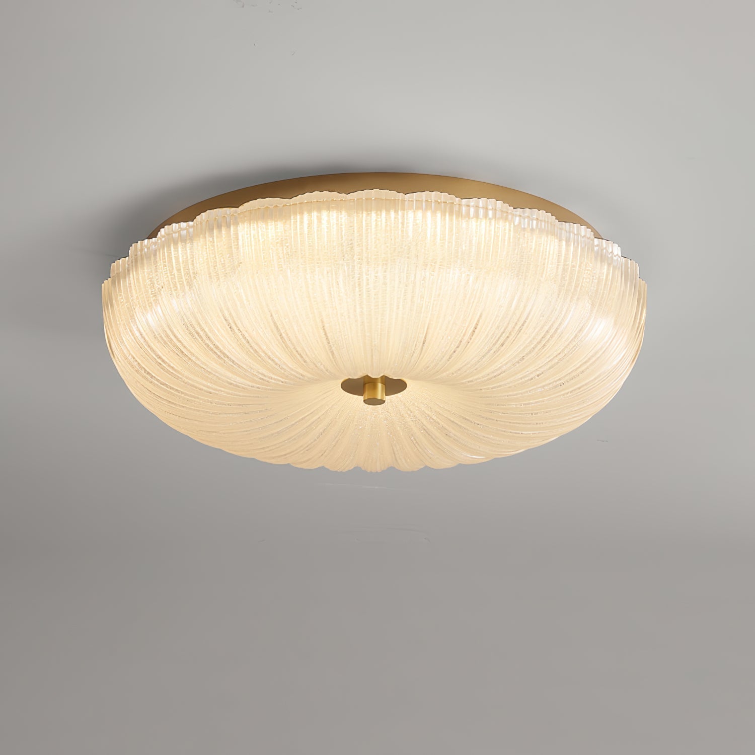 Lunara Ripple Glass Ceiling Light Two Diameters 20cm And 30cm