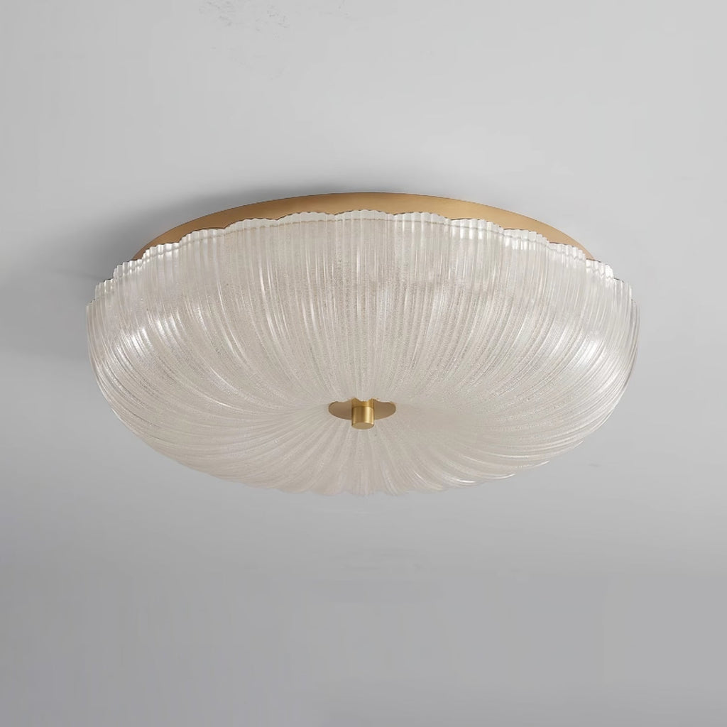 Lunara Ripple Glass Ceiling Light Two Diameters 20cm And 30cm