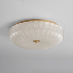 Lunara Ripple Glass Ceiling Light Two Diameters 20cm And 30cm