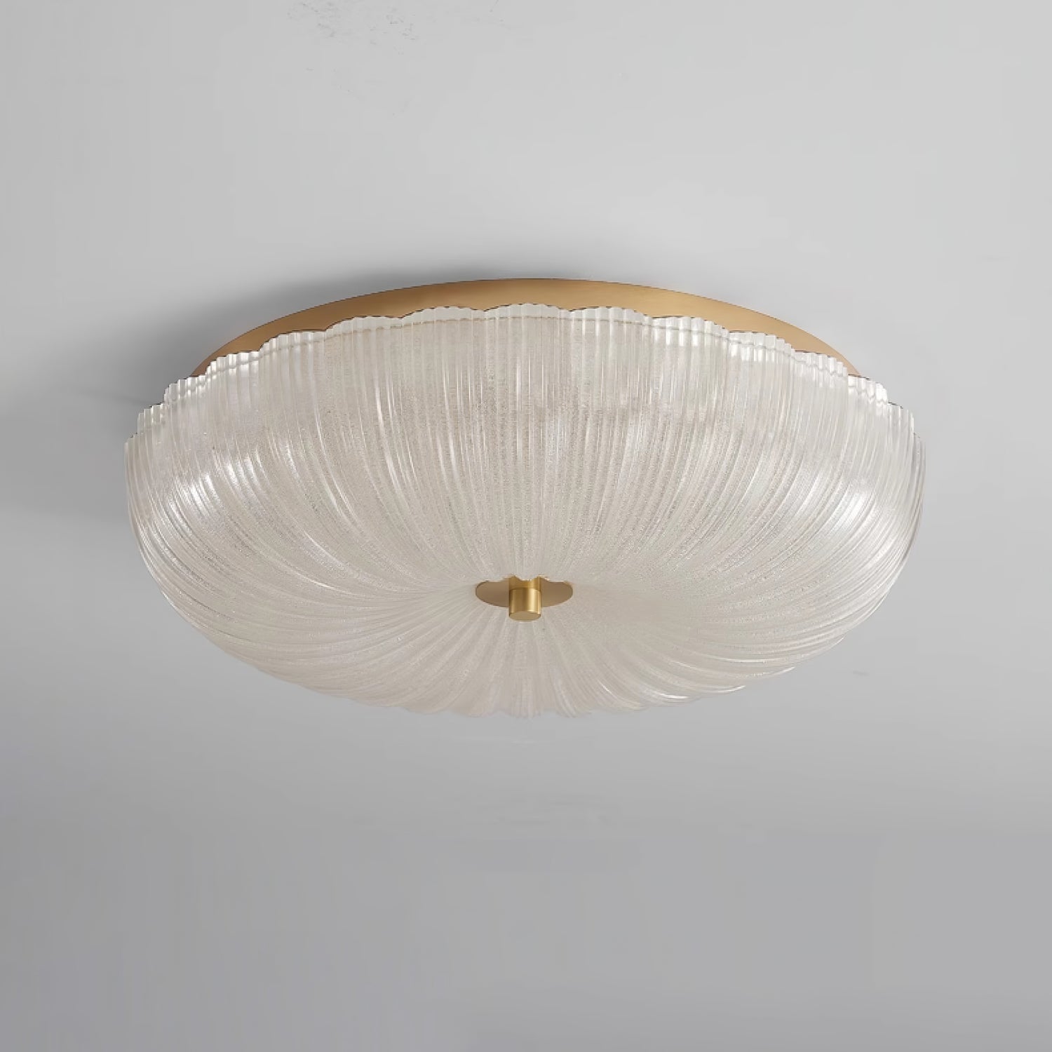 Lunara Ripple Glass Ceiling Light Two Diameters 20cm And 30cm