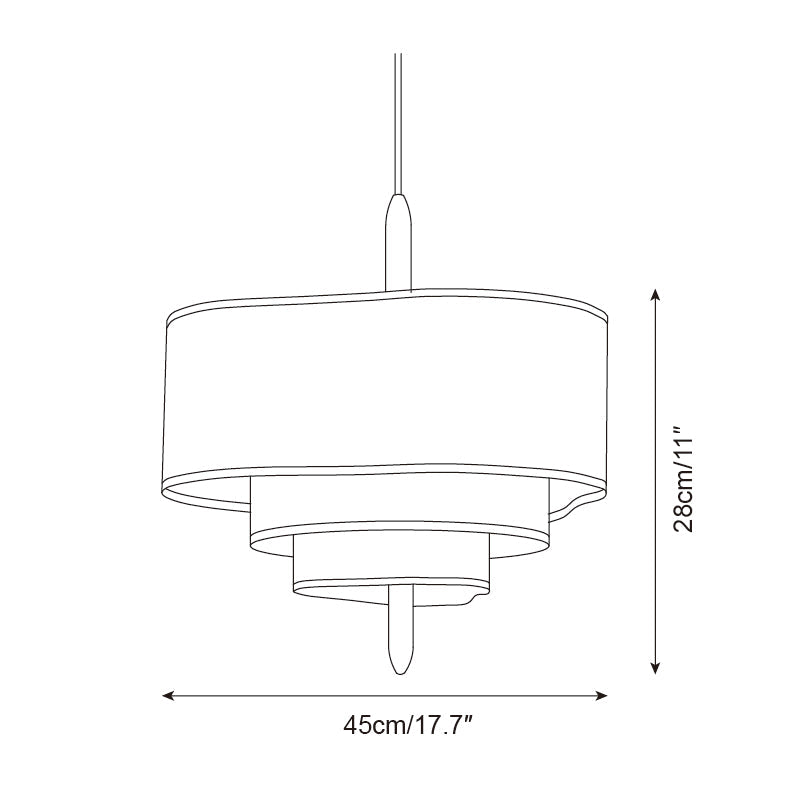 Astrae | Green Fabric Pendant Lamp With Wood Accents Dimmable