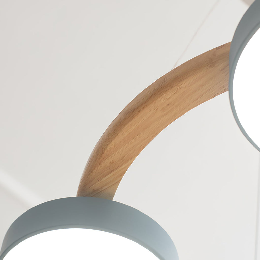 Aviara Orb Round Chandelier With Bird Design In Metal Wood Resin And Acrylic