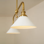 EraLume Vintage Pendant Light With White Glass Shade For Warm Glow