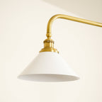 EraLume Vintage Pendant Light With White Glass Shade For Warm Glow