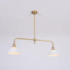 EraLume Vintage Pendant Light With White Glass Shade For Warm Glow