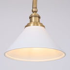 EraLume Vintage Pendant Light With White Glass Shade For Warm Glow