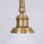 EraLume Vintage Pendant Light With White Glass Shade For Warm Glow