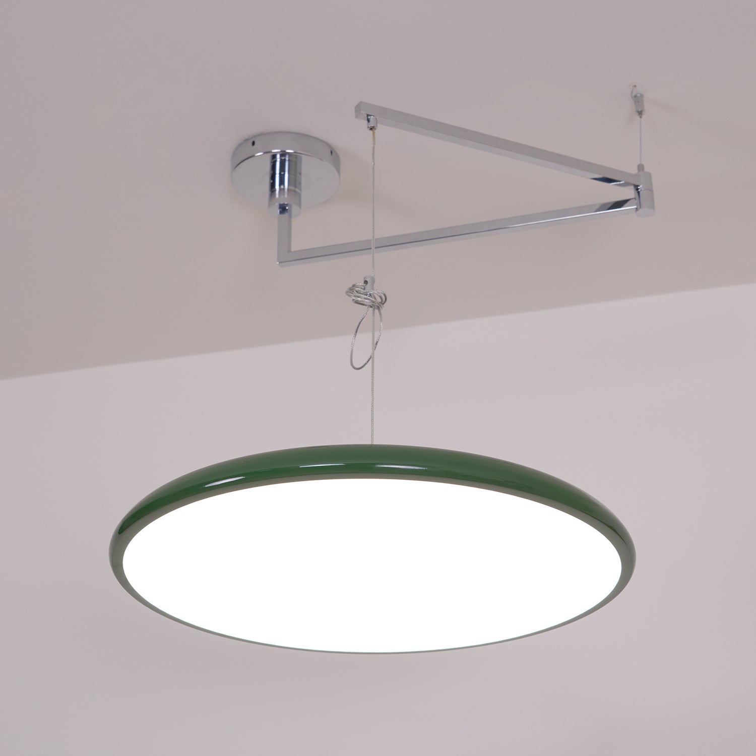 Alera Adjustable Arm Pendant Light With Round Shade
