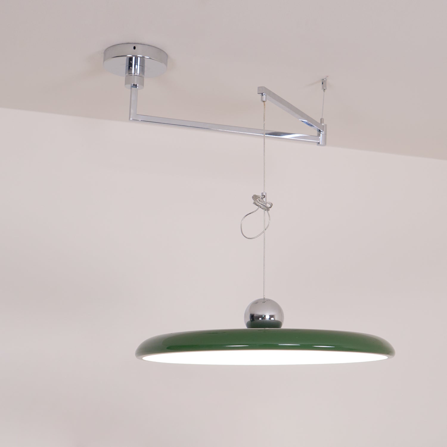 Alera Adjustable Arm Pendant Light With Round Shade