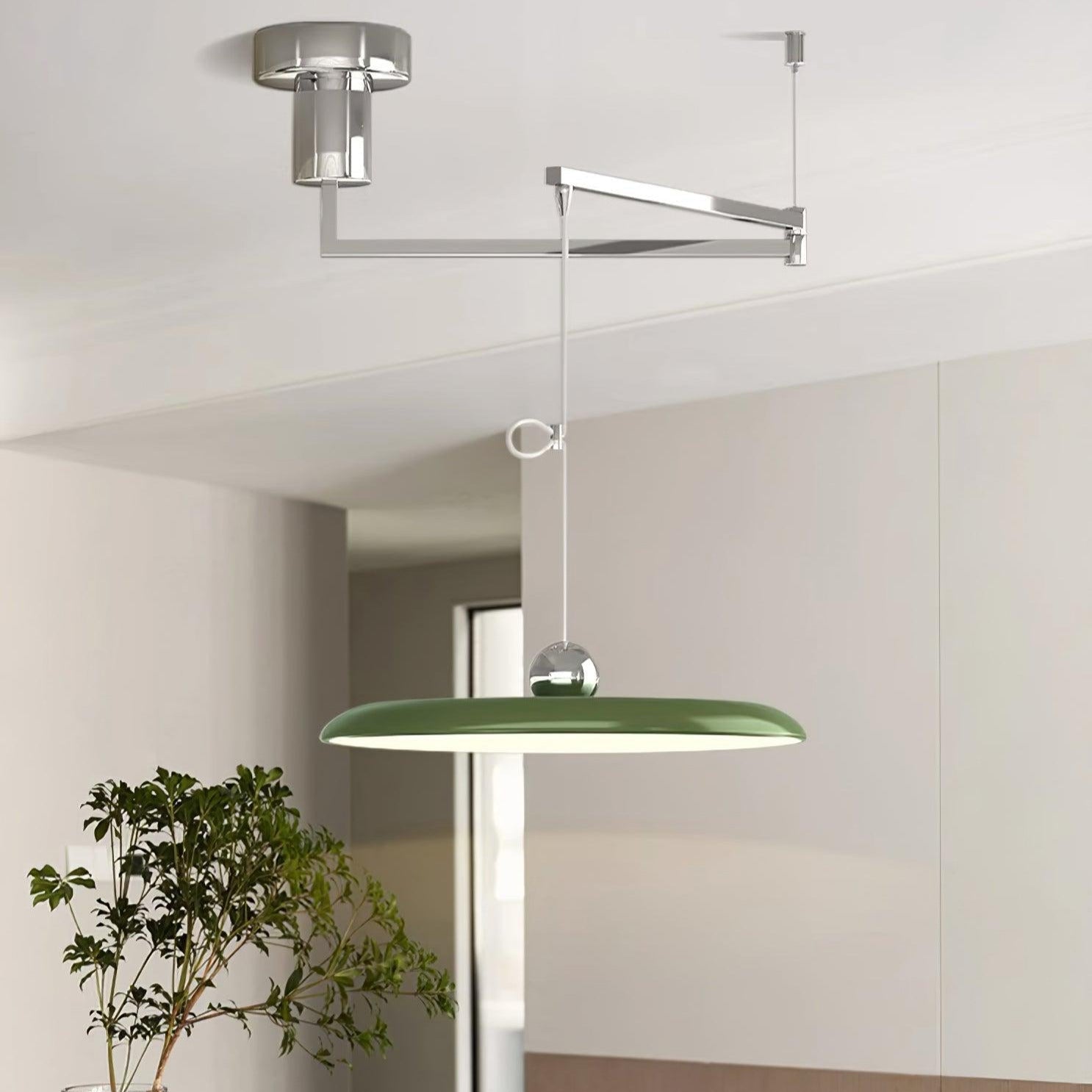 Alera Adjustable Arm Pendant Light With Round Shade