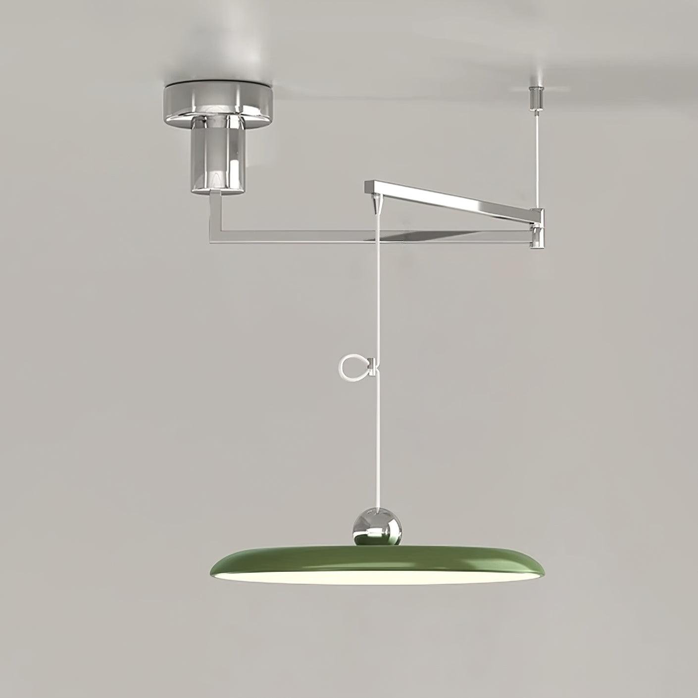 Alera Adjustable Arm Pendant Light With Round Shade