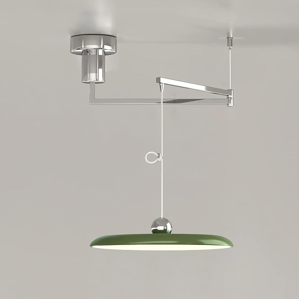 Alera Adjustable Arm Pendant Light With Round Shade