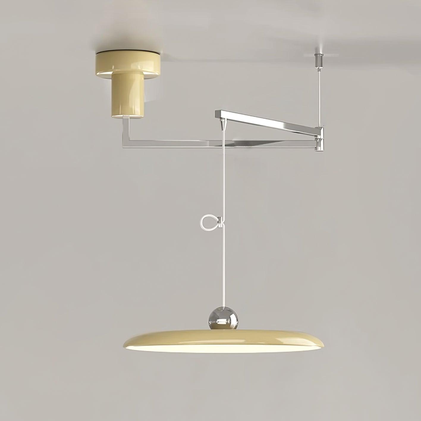 Alera Adjustable Arm Pendant Light With Round Shade