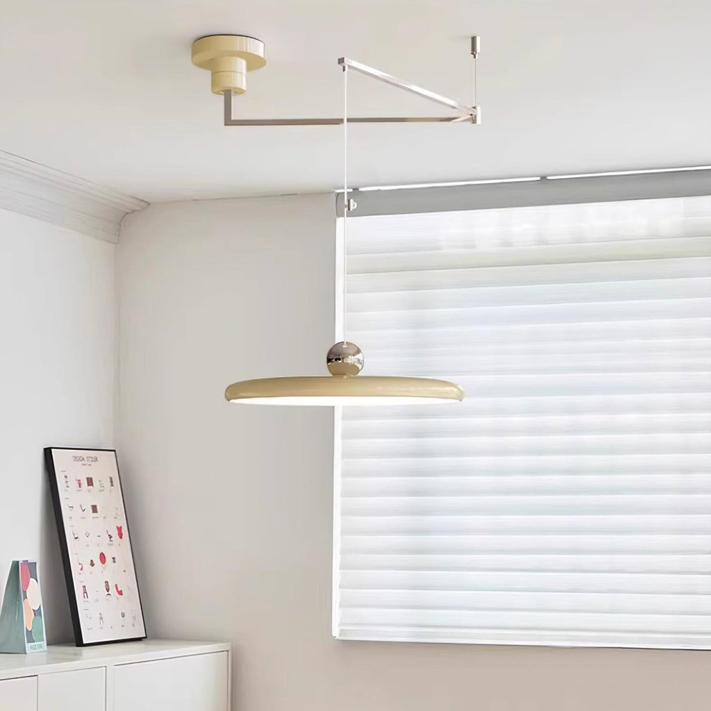 Alera Adjustable Arm Pendant Light With Round Shade