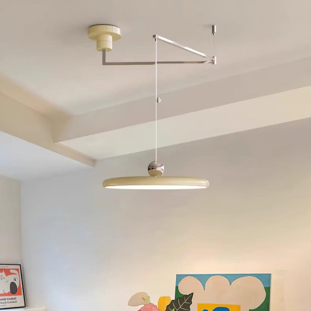 Alera Adjustable Arm Pendant Light With Round Shade