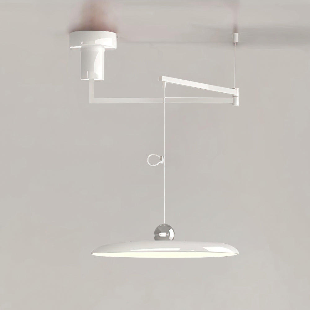 Alera Adjustable Arm Pendant Light With Round Shade