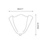 LumenPetal Wall Lamp Hand Blown Glass Mid Century Style