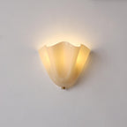 LumenPetal Wall Lamp Hand Blown Glass Mid Century Style