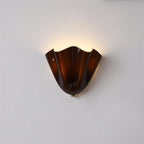 LumenPetal Wall Lamp Hand Blown Glass Mid Century Style