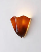 LumenPetal Wall Lamp Hand Blown Glass Mid Century Style