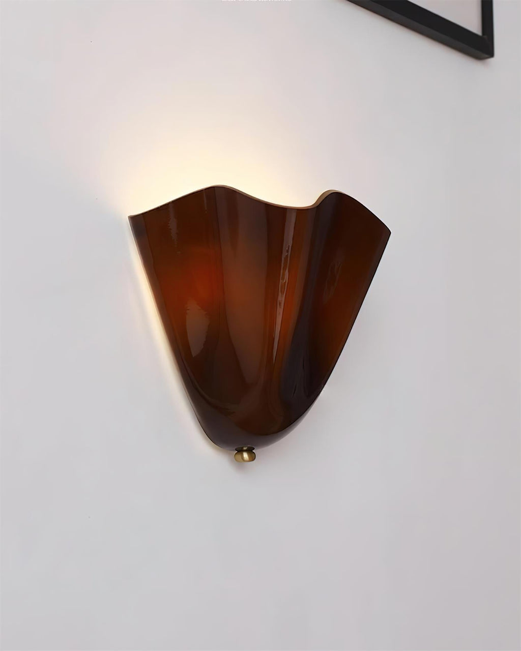 LumenPetal Wall Lamp Hand Blown Glass Mid Century Style