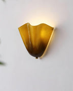 LumenPetal Wall Lamp Hand Blown Glass Mid Century Style