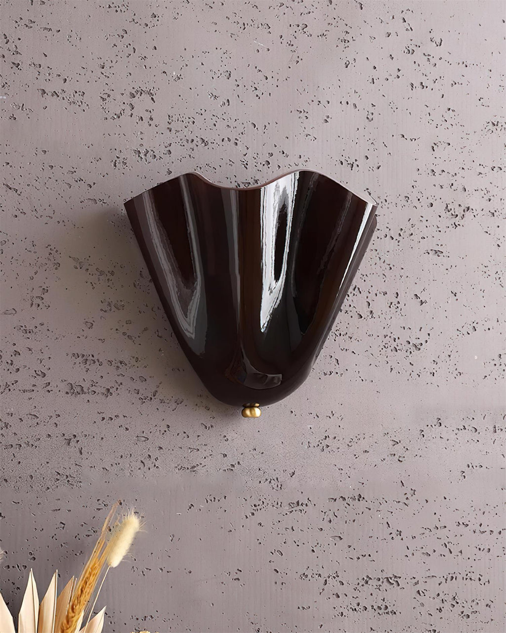 LumenPetal Wall Lamp Hand Blown Glass Mid Century Style