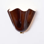 LumenPetal Wall Lamp Hand Blown Glass Mid Century Style