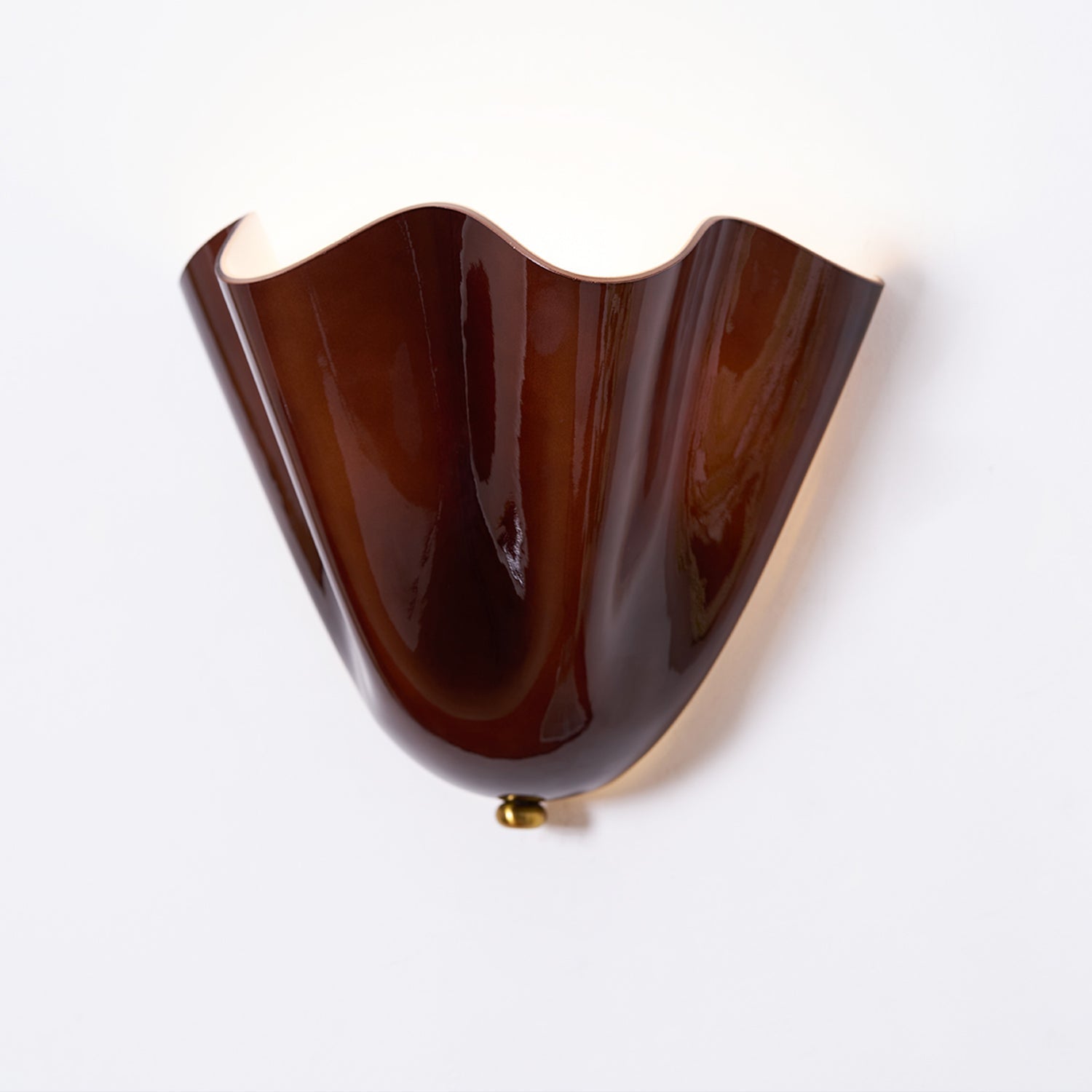 LumenPetal Wall Lamp Hand Blown Glass Mid Century Style