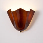LumenPetal Wall Lamp Hand Blown Glass Mid Century Style