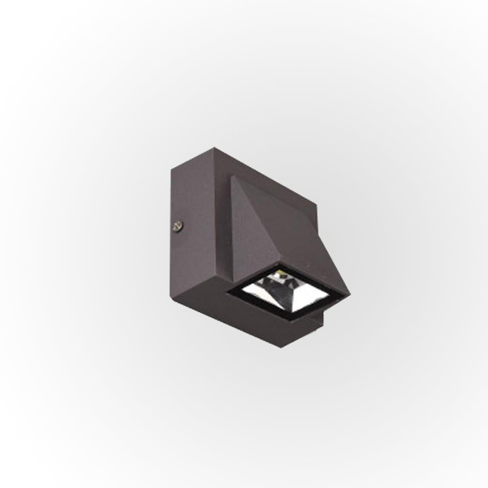 Aeronix Modern Black Metal LED Outdoor Wall Light Fixture