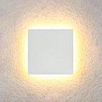 Aeris Outdoor Wall Light Minimalist Round or Square LED in Black and White