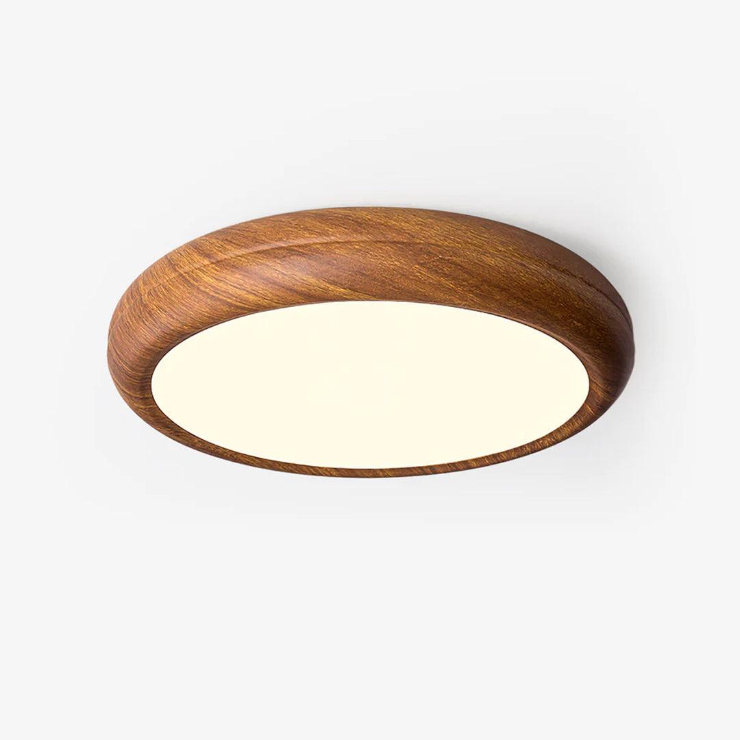 Ardena Nordic Wood Grain Round Ceiling Light for Living Rooms