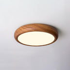 Ardena Nordic Wood Grain Round Ceiling Light for Living Rooms