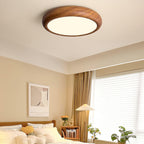 Ardena Nordic Wood Grain Round Ceiling Light for Living Rooms