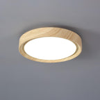 Ardena Nordic Wood Grain Round Ceiling Light for Living Rooms
