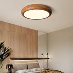 Ardena Nordic Wood Grain Round Ceiling Light for Living Rooms