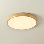 Ardena Nordic Wood Grain Round Ceiling Light for Living Rooms