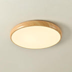 Ardena Nordic Wood Grain Round Ceiling Light for Living Rooms