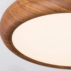 Ardena Nordic Wood Grain Round Ceiling Light for Living Rooms