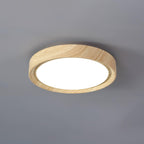 Ardena Nordic Wood Grain Round Ceiling Light for Living Rooms