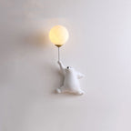 CubGlow Bear Balloon Wall Reading Lamp In White Pink Or Blue