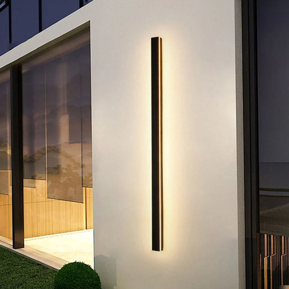 NovaLine Linear LED Outdoor Wall Light In Black With Timeless Design
