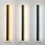 NovaLine Linear LED Outdoor Wall Light In Black With Timeless Design