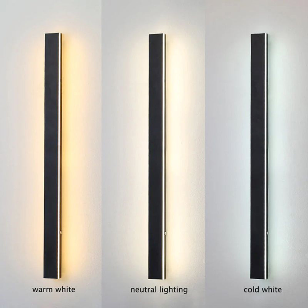 NovaLine Linear LED Outdoor Wall Light In Black With Timeless Design