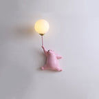 CubGlow Bear Balloon Wall Reading Lamp In White Pink Or Blue