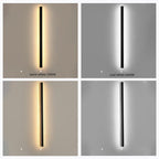 NovaLine Linear LED Outdoor Wall Light In Black With Timeless Design